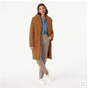 J. Crew Teddy Sherpa brown warm brandy coat
